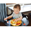 Yuming Factory Divided Unbreakable Silicone Baby and Toddler Plates Baby Silicone Feeding Set